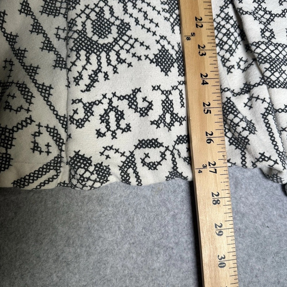 Free People‎ Peacock Cross Stitch Coat Peplum Boho Peplum Pockets Cotton Size XS - Picture 8 of 9